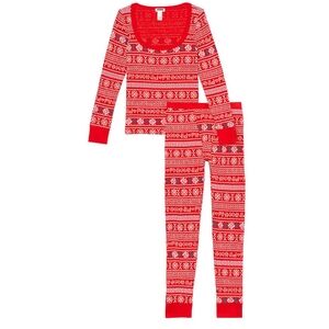 Victoria's Secret Pink Thermal Long John Set sz S NWT